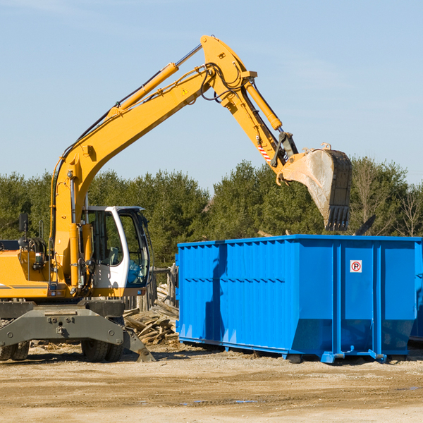 what size residential dumpster rentals are available in Bushland Texas